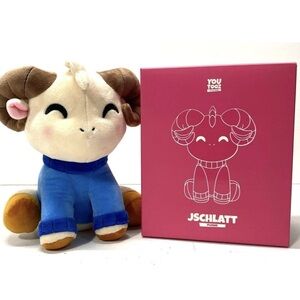 Jschlatt Plush Toy - Blue and Brown